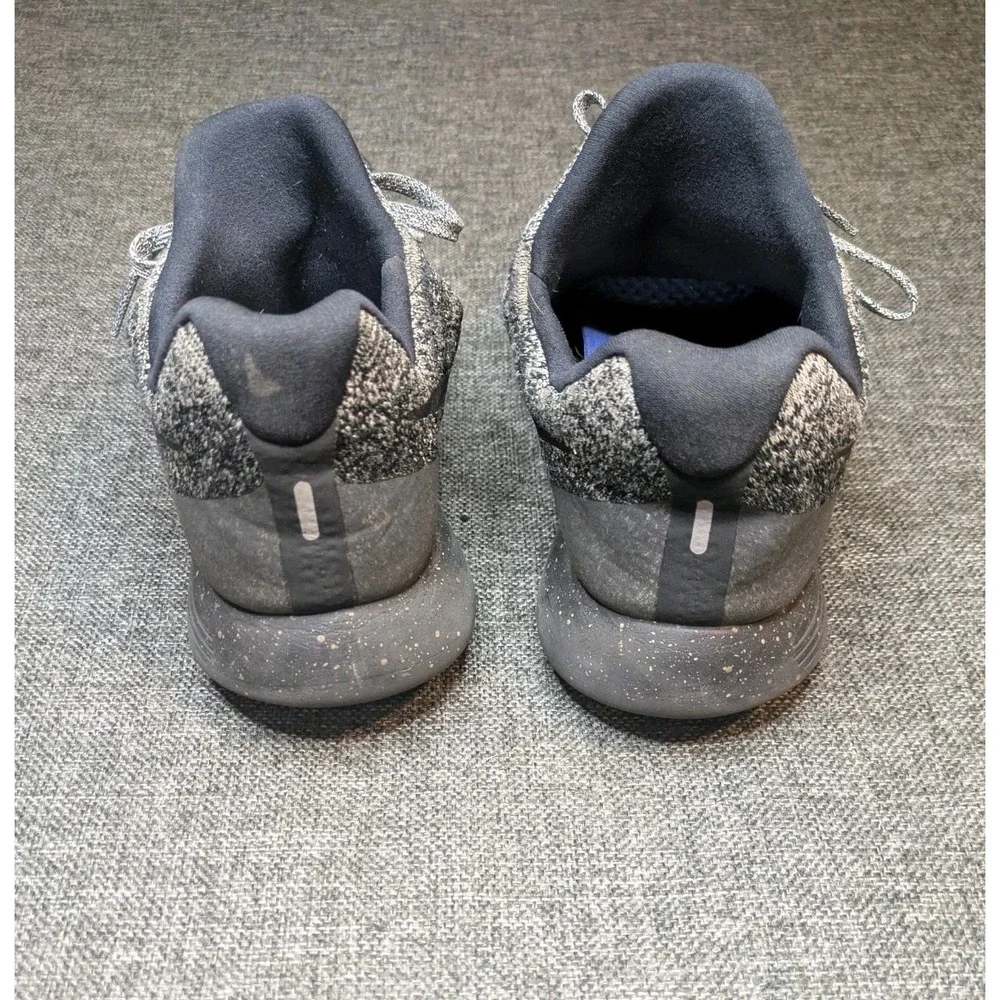 Nike LunarEpic Low Mens Size 11 Flyknit 2 Running Oreo 863779-041 Grey Black